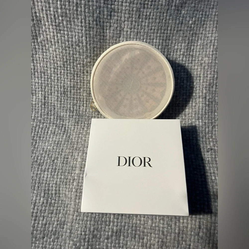 Dior Circular Mesh Butterfly Cosmetic Bag